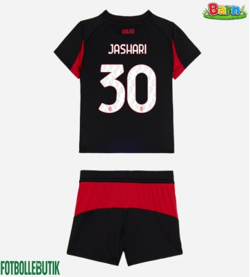 AC Milan Ardon Jashari #30 Hemmaställ Barn 2025-26 Kortärmad (+ Korta byxor)